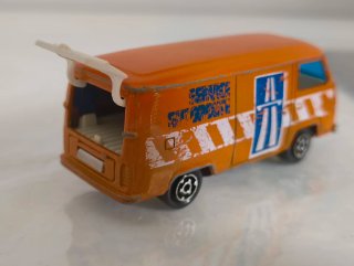 Furgón VW Autopista Majorette Naranja