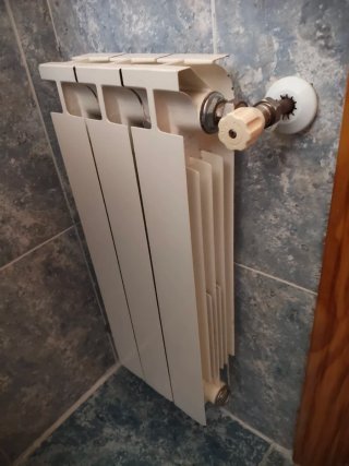 Radiadores de aluminio blancos