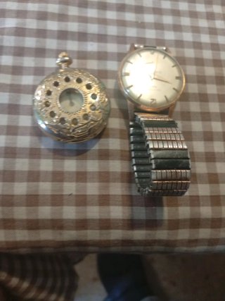 Reloj de bolsillo y pulsera vintage