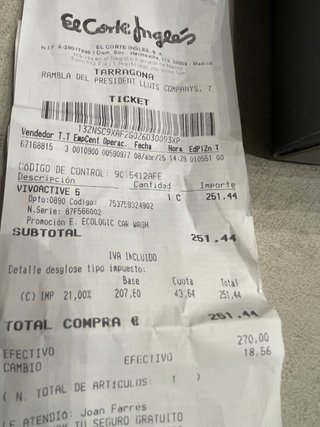 Garmin Vivoactive 5 Negro con Garantía hasta 2027