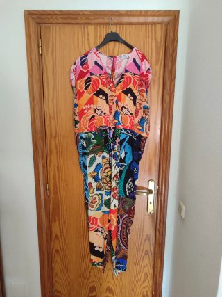 Mono colorido desigual talla L
