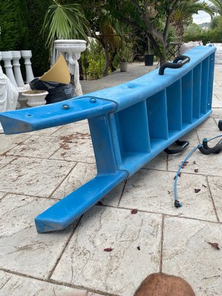 Tobogán Piscina Azul