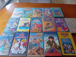 Lote Películas VHS Infantiles Disney Clásicos