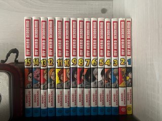 15 primeros tomos de My Hero Academia. Son nuevos.