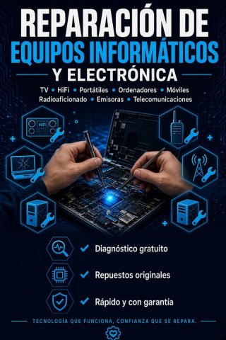 Reparaciones electrónica e informática, radio