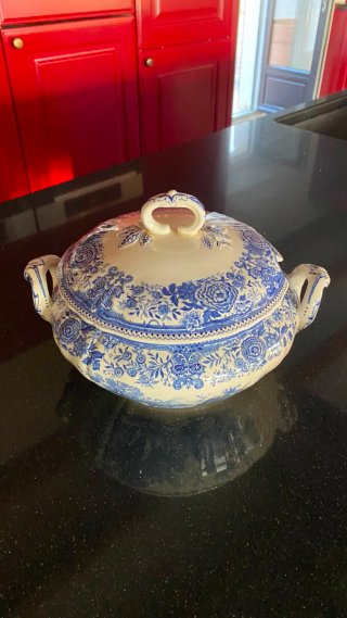 Sopera Villeroy & Boch Antigua Azul y Blanca