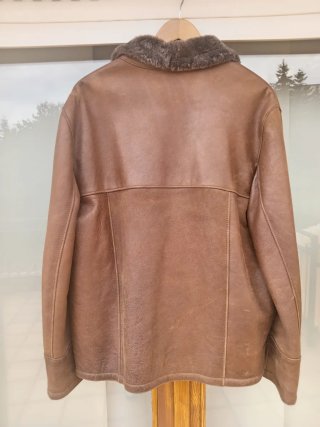 Chaqueta Piel Ovino Invierno Marrón