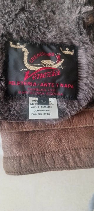 Chaqueta Piel Ovino Invierno Marrón