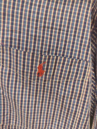 Camicia Ralph Lauren a quadri blu e bianchi