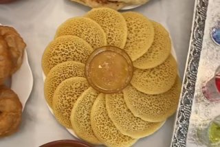 Crepes marroquíes con miel