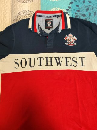 Polo Southwest XL Azul y Rojo