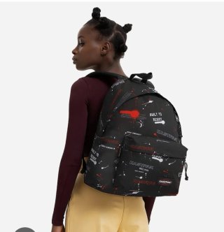 Mochila Eastpak Negra y Roja