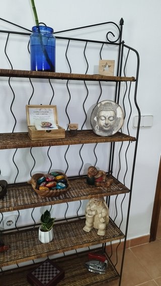Cuadro Buda Madera Dorado