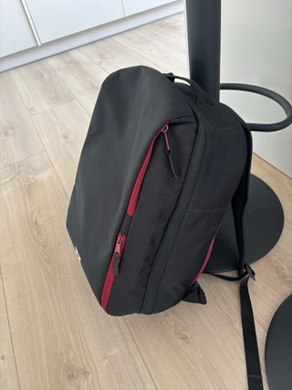 MiniMeis Portabebés Mochila Negro/Rojo