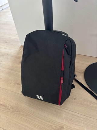 MiniMeis Portabebés Mochila Negro/Rojo