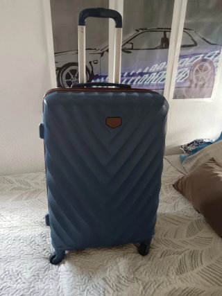 Maleta 23kg Americana Nueva Azul/Marrón