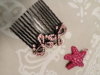 Set de accesorios para el pelo con pedrería