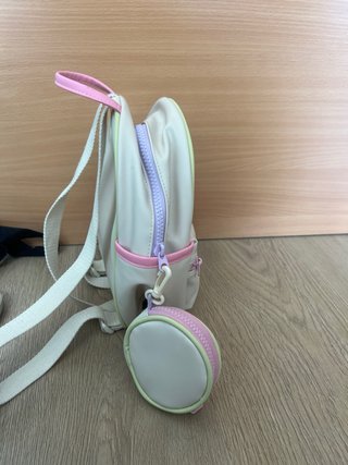 Mini mochila Zara beige y rosa