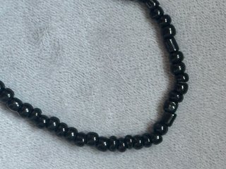 Bracciale Occhio Greco Portafortuna Perline Nere