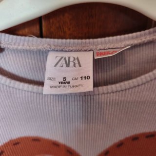 Lote 2 camisetas niña ZARA canalé talla 5 años