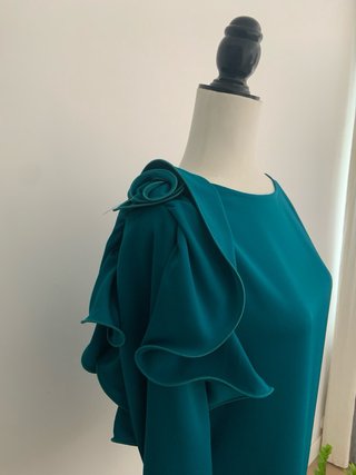Blusa fiesta con volante