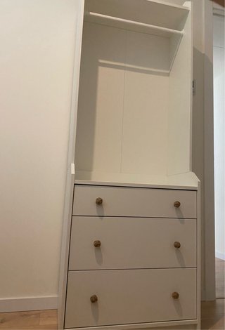 Armario vestidor con cajones Hauga ikea