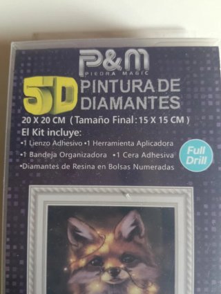 Kit Pintura Diamantes 5D Zorro