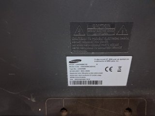 TV Samsung 50 funciona de medidas grande