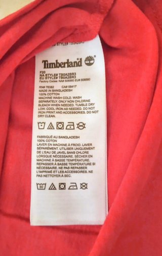 T-shirt Timberland Uomo Rossa
