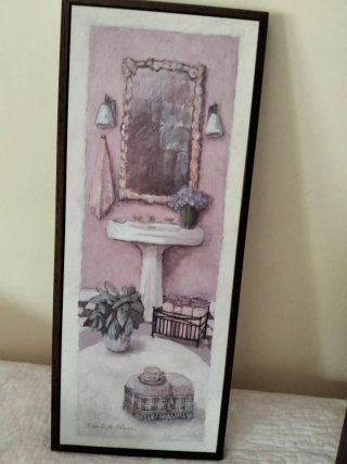 Set 2 Cuadros Baño Vintage