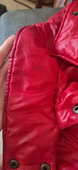 Chaqueta acolchada roja