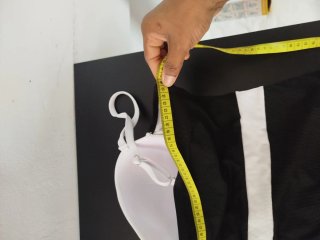 Bañador mujer talla 4XL negro y blanco