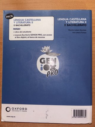 Lengua castellana y literatura II. Libro del es...