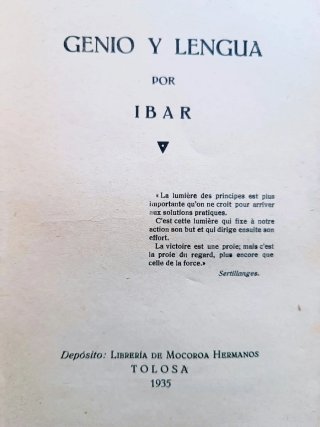 1936 Genio y Lengua, por Ibar
