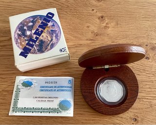 1.500 Pesetas 2000 “Milenio” – Plata Proof – FNMT