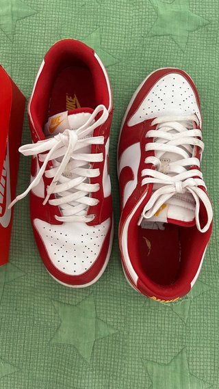 Nike Dunk Low Retro Rojas y Blancas