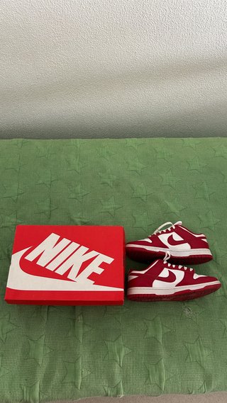 Nike Dunk Low Retro Rojas y Blancas