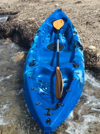 Kayak rígido autovaciable + pack