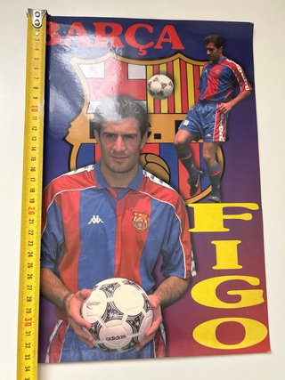 Postal Luis Figo FC Barcelona