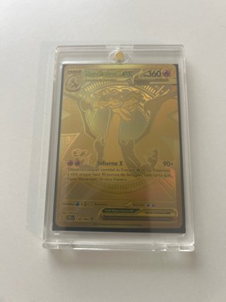 Carta Pokémon Mega Charizard EX Dorada