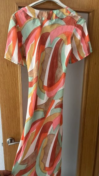 Vestido estampado retro