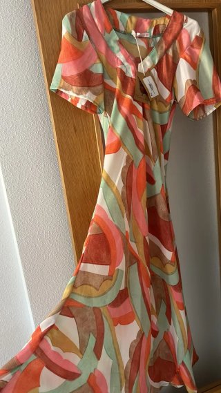 Vestido estampado retro