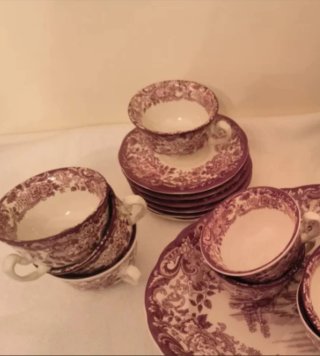 Juego de 6 Tazas y Platos La Cartuja
