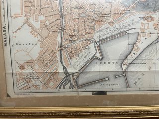 Antiguo plano de Malaga año 1900