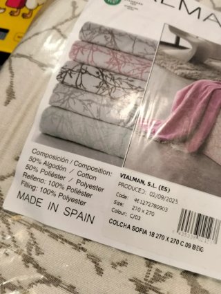 Copripiumino per letto Vialman Sofia 270x270 cm