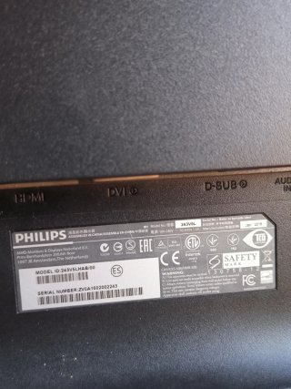Pantalla Philips LED Negra