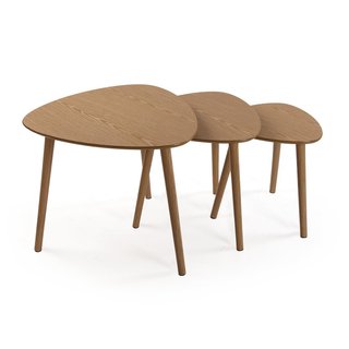 Set 3 mesas auxiliares madera