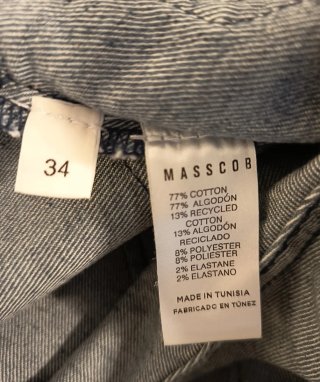 MASCOB Pantalones Vaqueros Anchos Talla 34