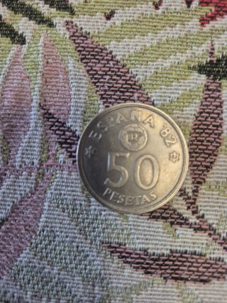 4 Monedas 50 Pesetas España 1982