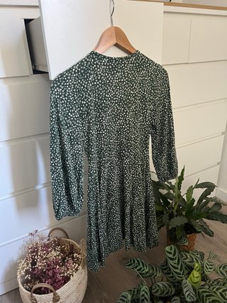 Vestido floral Pull&Bear verde